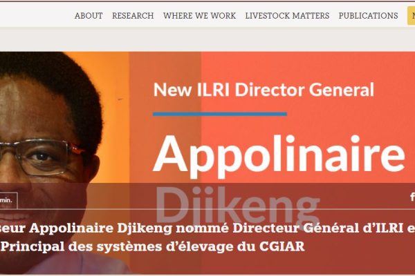 ILRI Gets First African DG, Appolinaire Djikeng