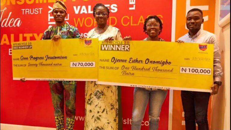 RITEFOODS! Winners emerge from Rite Recycle 2.0 online Initiative